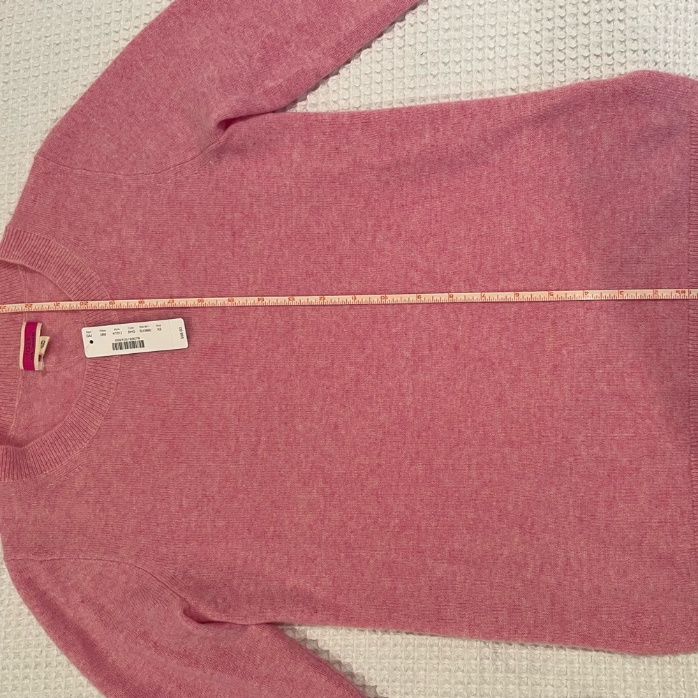 JCrew 100% Cashmere pink sweater